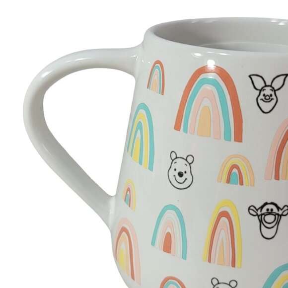 Disney Parks Winnie The Pooh & Pals Rainbows Mug 21oz Large Piglet Tigger NEW - Picture 5 of 12
